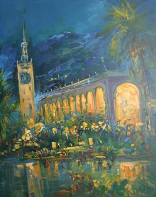 Night lights of Sochi