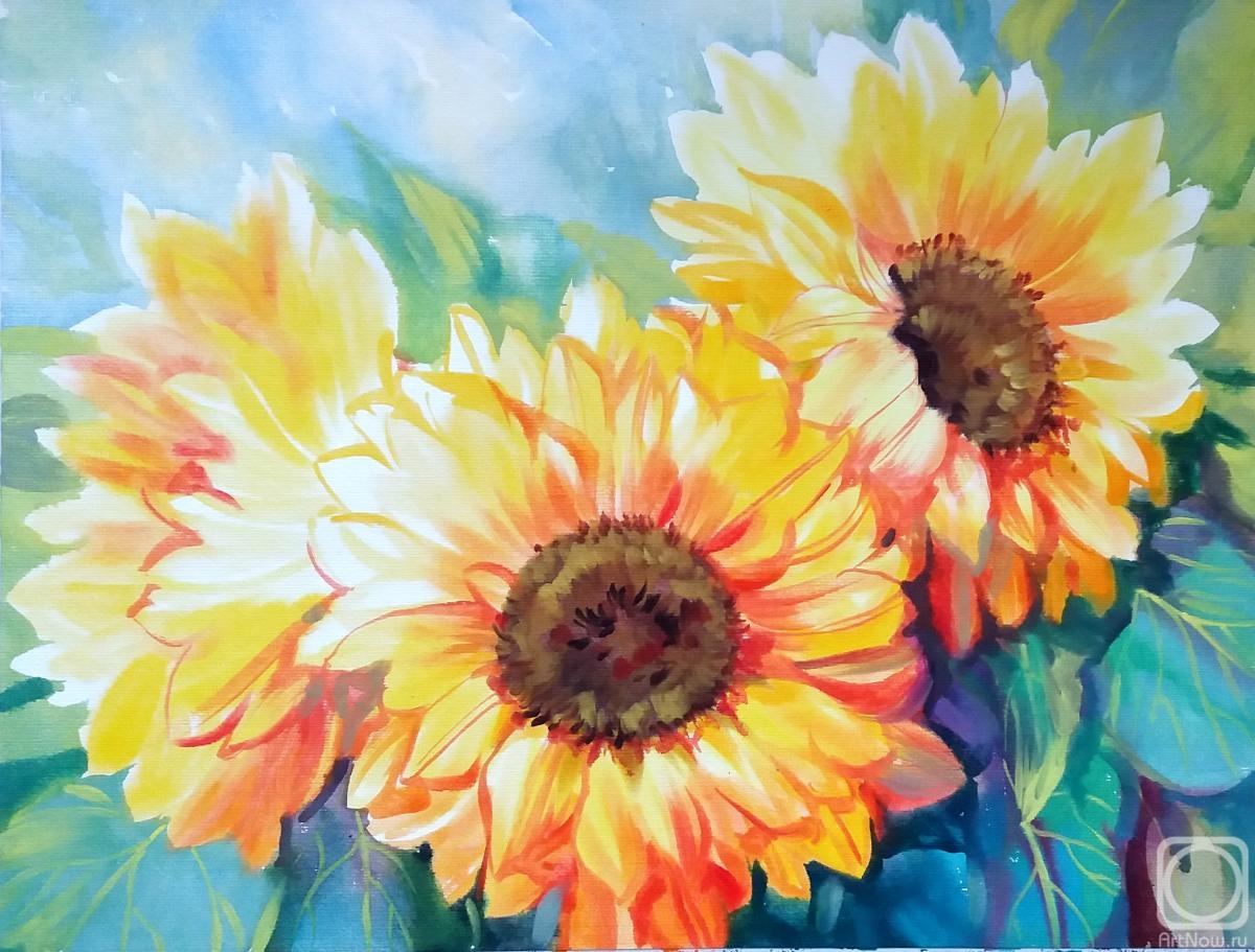 Mikhalskaya Katya. Summer sunflowers