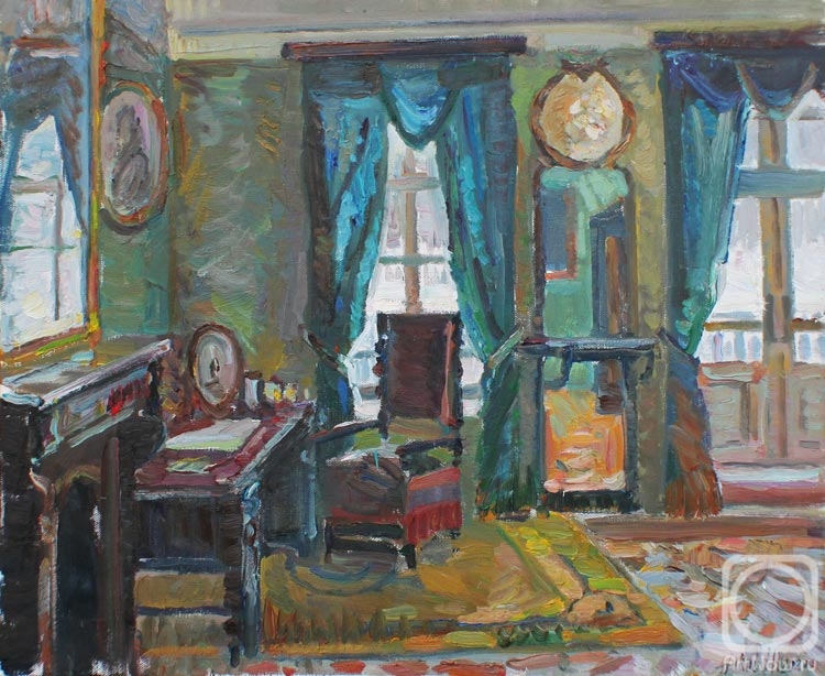 Zhukova Juliya. The interior of the house of the poet Nikolay Nekrasov