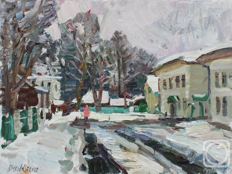 Zhukova Juliya. Snowy day at the poet's estate
