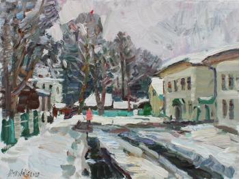 Snowy day at the poet's estate. Zhukova Juliya