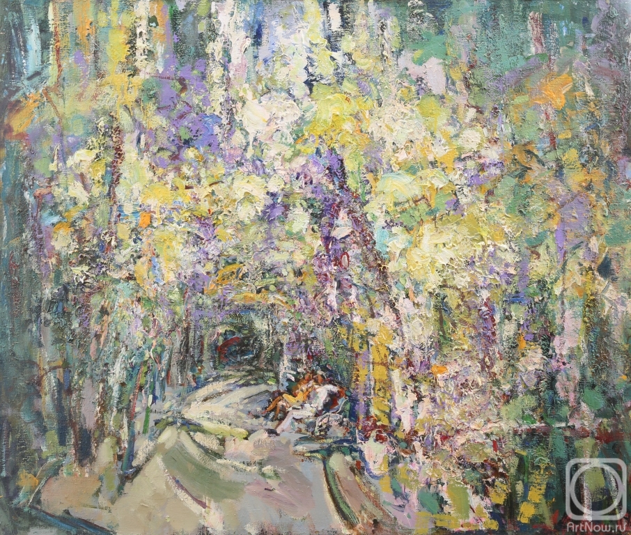 Otroshko Aleksandr. In the shade of wisteria