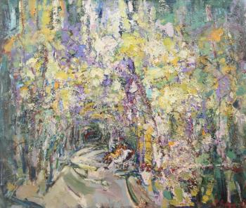 Картина «В тени глициний»