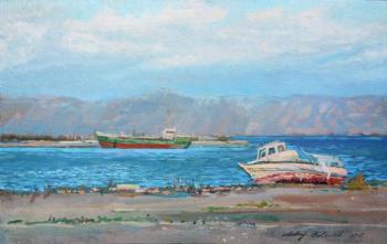 Belevich Andrei Igorevich. Ships Near The Town Of Agia Marina