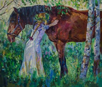 Horse Rodeo and Zlata. Takhtamyshev Sergey
