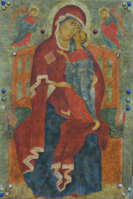 Author's interpretation Of the icon of the mother of God of Tolga (Pashutina). Pashutina Anastasiya