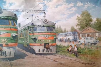 At the end station (Soviet Trains). Zhuravlev Alexander