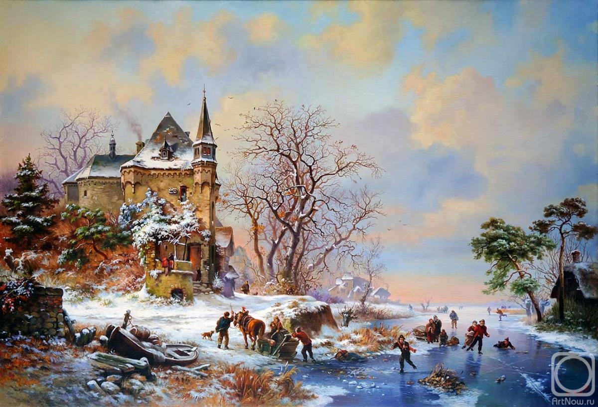 Cherkasov Vladimir. Dutch winter landscape