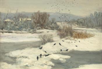 Winter on the Belaya River. Filippenko Pyotr