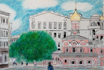 Church of the 17th century "In the Middle of Nowhere" at the metro station Kitay-Gorod. Filiykov Alexander