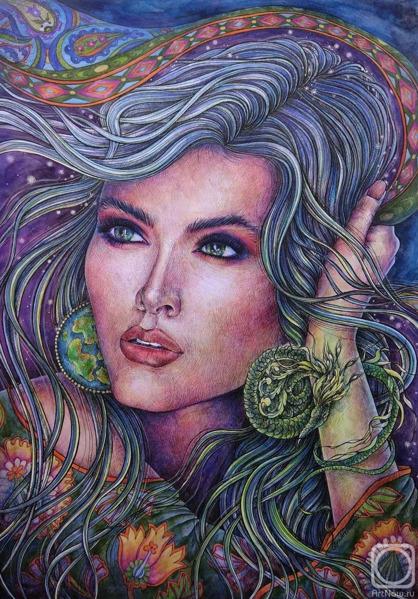 Adamovich Elena. Star shawl