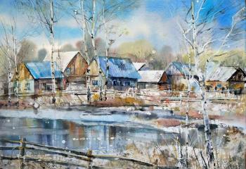 Breath of spring (Landscape Watercolors). Savinova Roza