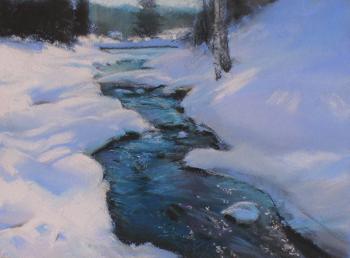 River under the snow. Urzhumov Sergey
