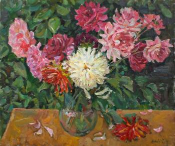 Dahlias in a vase