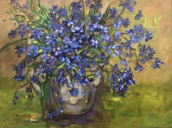 Spring bouquet of forest flowers