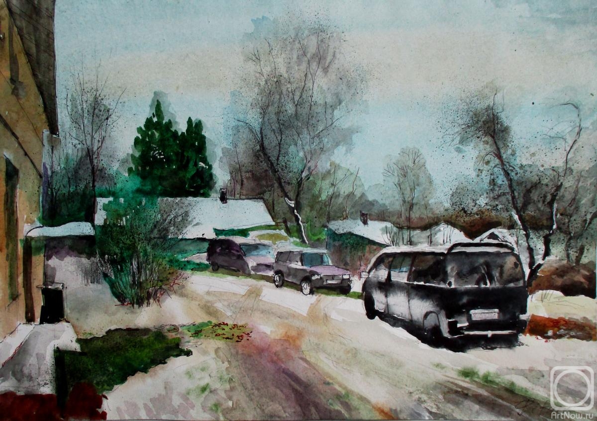 Pitaev Valery. In the village yard