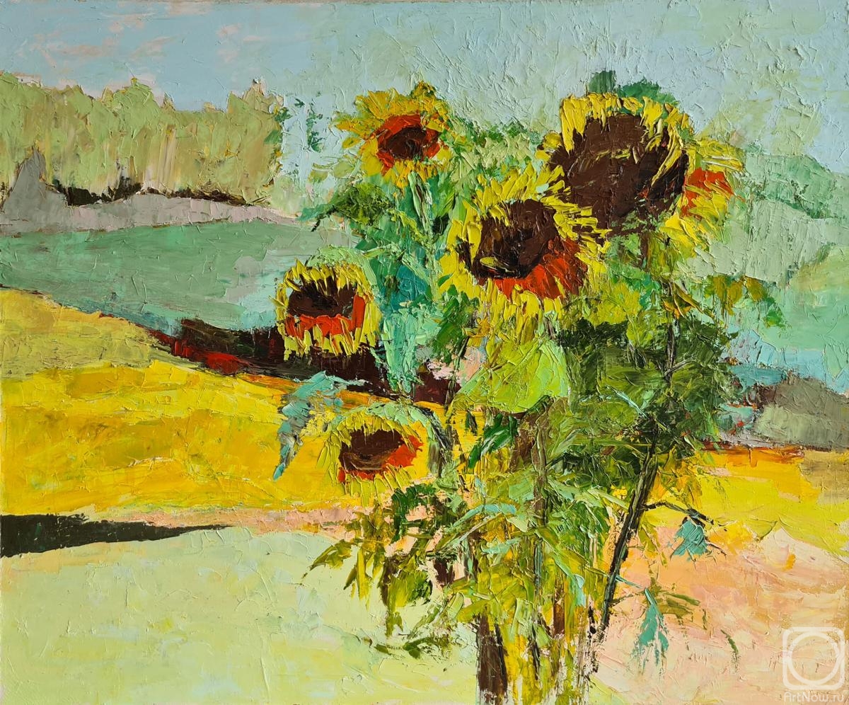Yarmolchyk Tatsiana. Sunflowers in the field