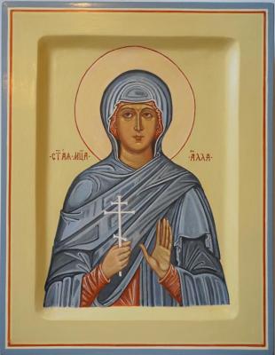 Saint Alla of Goths (Traditional Icon). Bulashov Mikhail