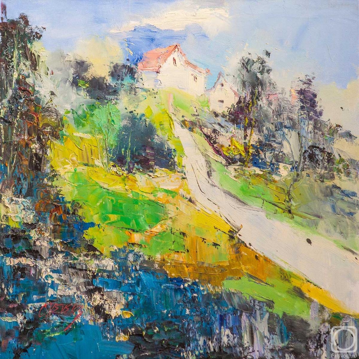 Vevers Christina. Blooming Mediterranean. Houses on the hill N2