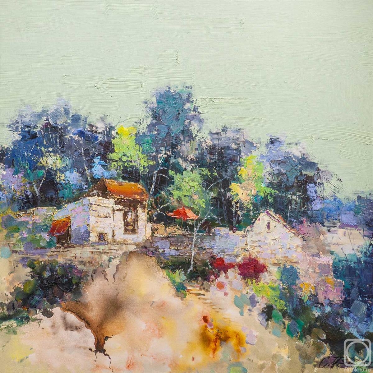 Vevers Christina. Blooming Mediterranean. Houses on the hill