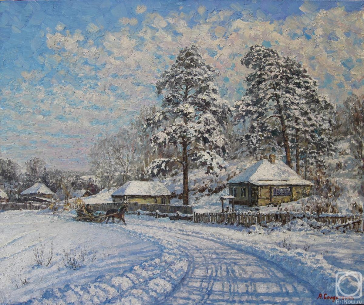 Soldatenko Andrey. Winter day. Road