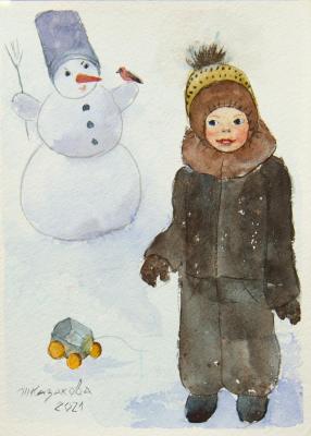Snowman. Kazakova Tatyana