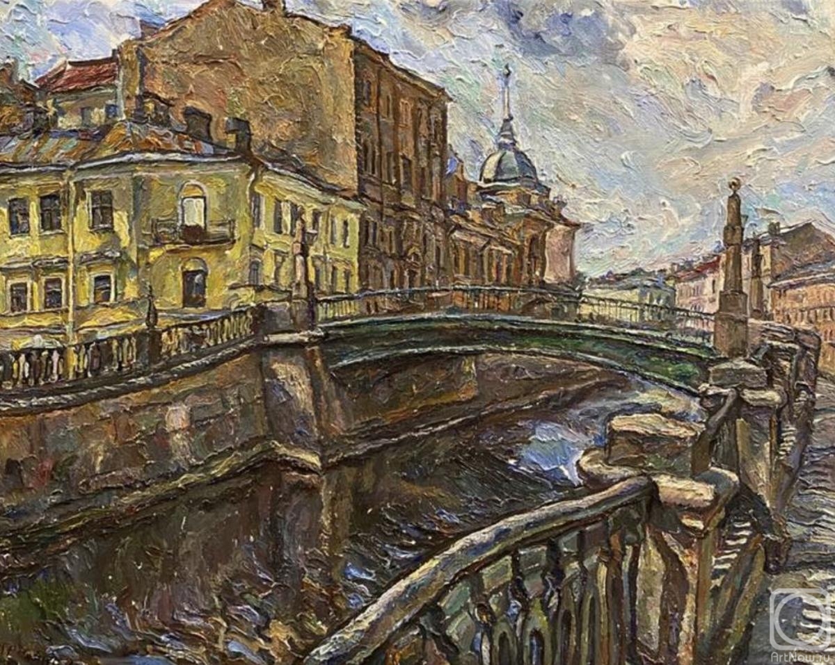 Stroganov Leonid. View of Saint Petersburg
