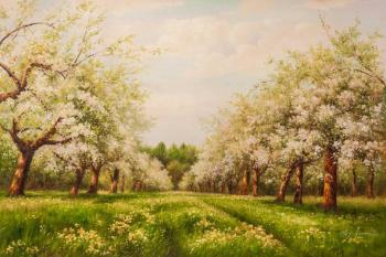 In the apple orchard. Romm Alexandr