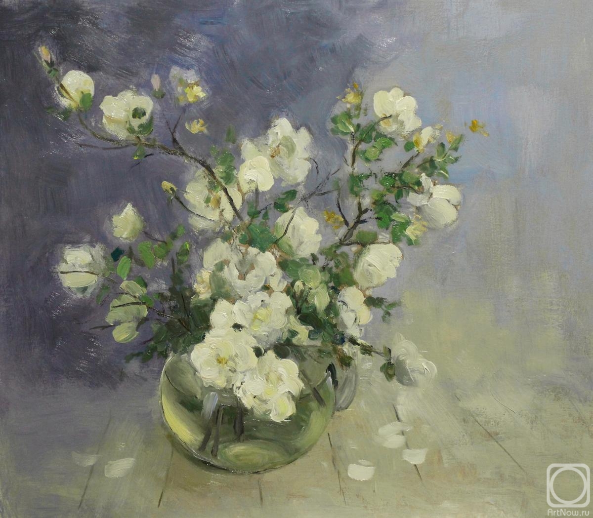 Serebrennikova Larisa. Bouquet of white roses