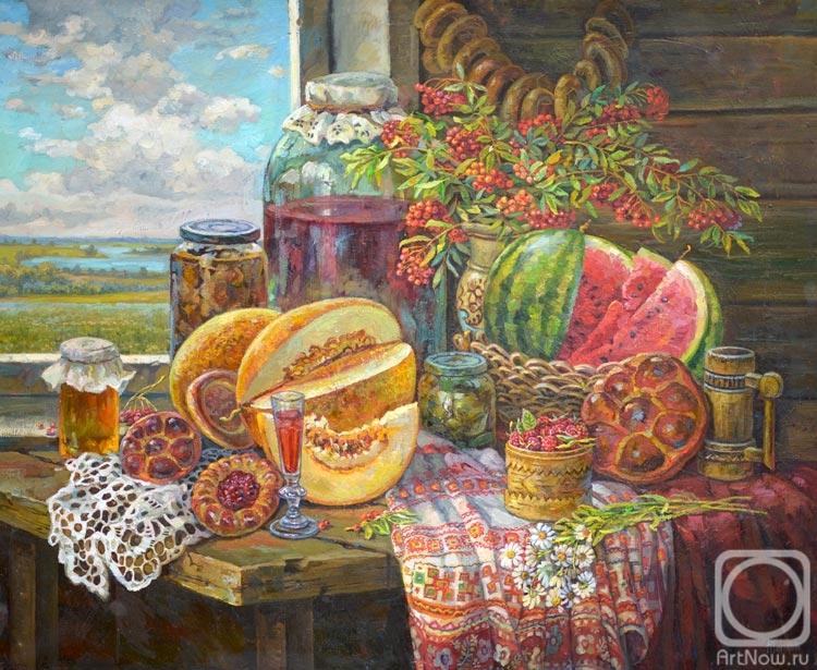 Осень на столе» картина Панова Эдуарда маслом на холсте — купить на  ArtNow.ru