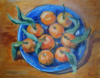 Mandarins (Plate As A Gift). Pukhareva Ulyana