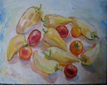 Peppers and tomatoes. Pukhareva Ulyana