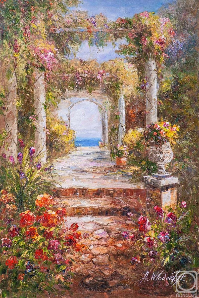 Vlodarchik Andjei. View through the arch to the sea