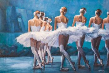 Swan Lake (Ballet Swan Lake Painting). Kamskij Savelij