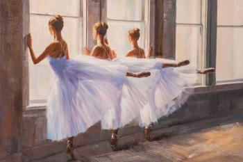 Ballerinas in a dance class. Kamskij Savelij