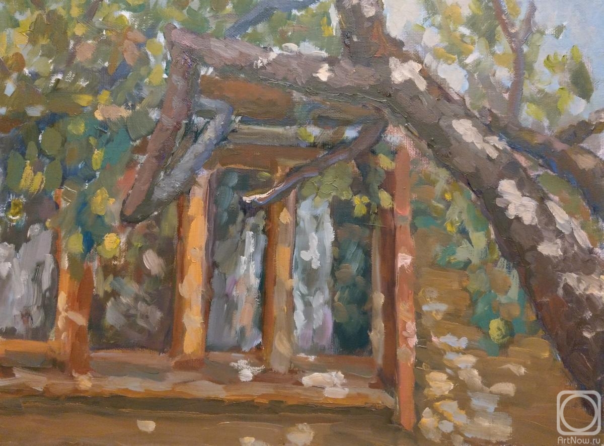 Tomilovskaya Ekaterina. The window under the apple tree