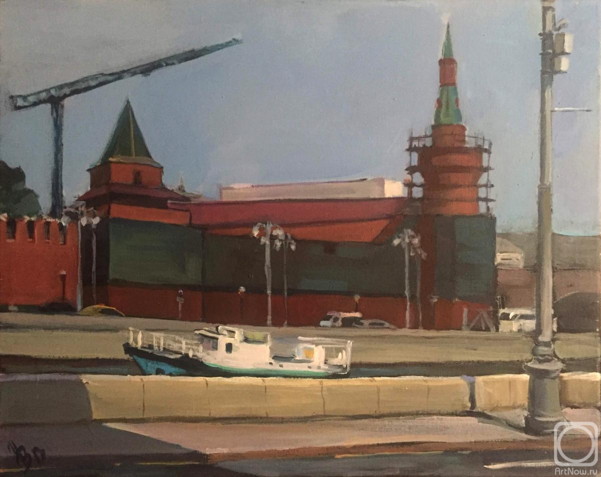 Volvak Inna. View of the Kremlin from Sofiyskaya embankment