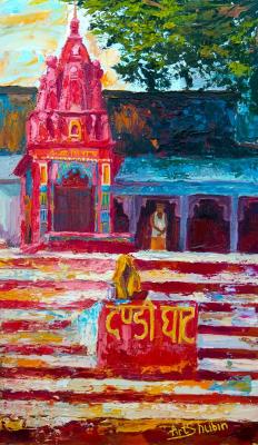 Shree Shiv Mandir, Dandi Ghat, Varanasi, India. Shubin Artyom