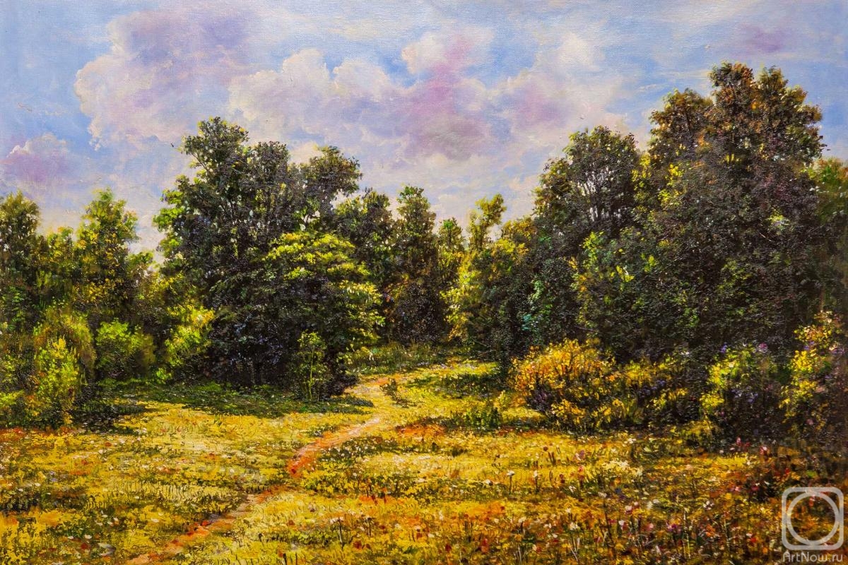 Kamskij Savelij. Copy of Ivan Shishkin's painting. The Edge of Deciduous Forest
