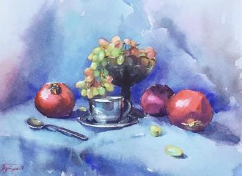 Still life with grapes. Gnutova Olga
