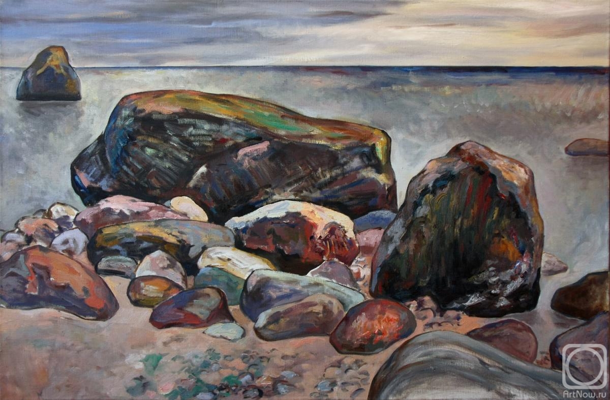 Rumiyantsev Vadim. Boulders on the shore