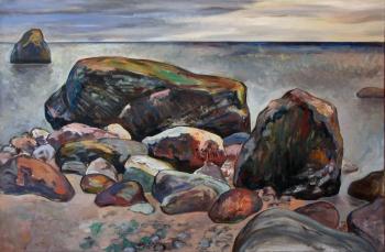 Boulders on the shore
