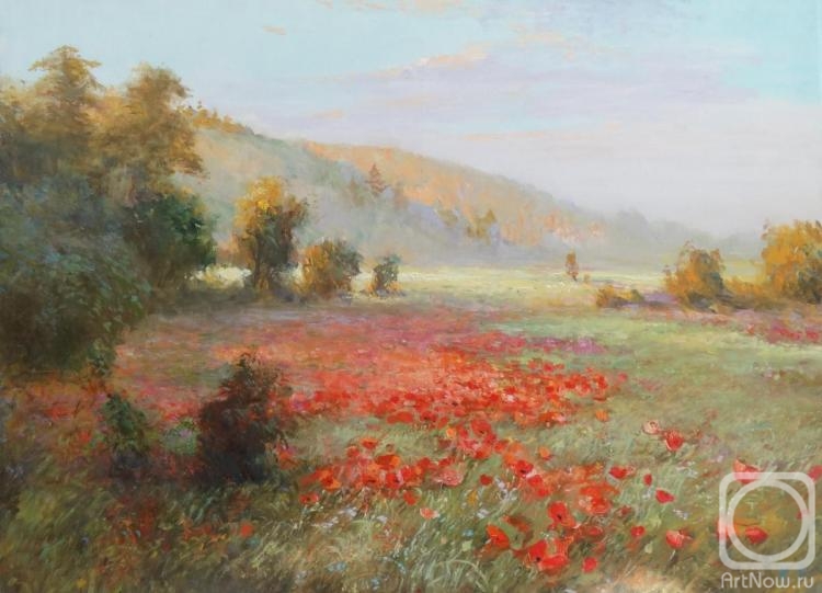 Komarov Nickolay. Field of poppies