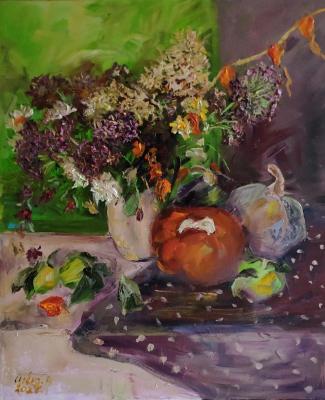 Warm October (Pumpkin Painting). SHved Anna