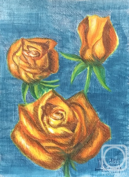 Lukaneva Larissa. Orange Roses