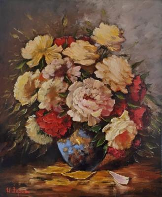 Bright bouquet. Peonies. Zorina Irina