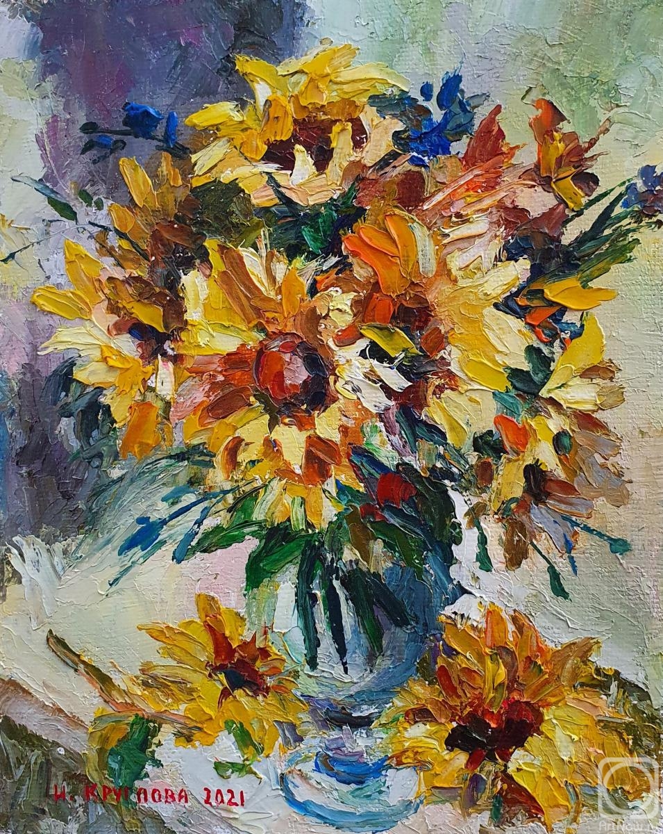 Kruglova Irina. Sunflower bouquet