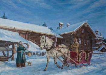Village winter (). Semenov Andrey