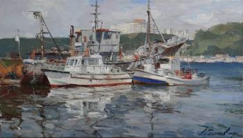 Boats at the pier. Vladivostok (Cutters). Galimov Azat