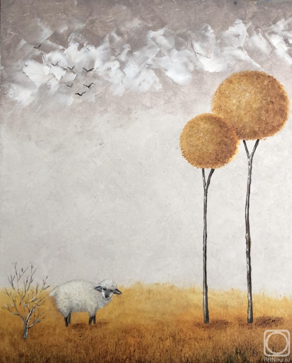 Dmitrienko Liudmila. Curious sheep